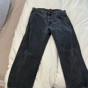 Rustler black boyfriend jeans. No distress